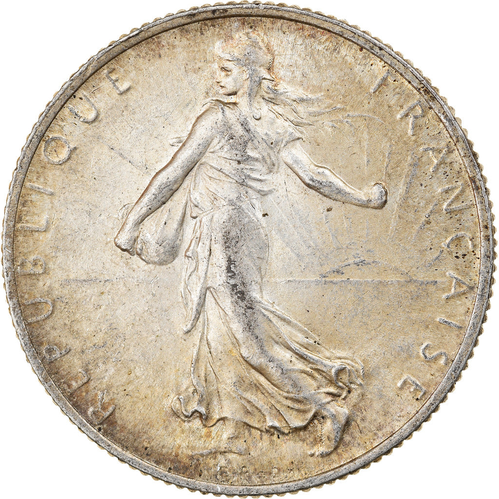 Coin, France, Semeuse, 2 Francs, 1920, Paris, AU(50-53), Silver, KM:845.1