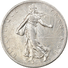 Coin, France, Semeuse, 2 Francs, 1917, Paris, AU(50-53), Silver, KM:845.1