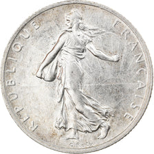 Coin, France, Semeuse, 2 Francs, 1918, Paris, AU(55-58), Silver, KM:845.1