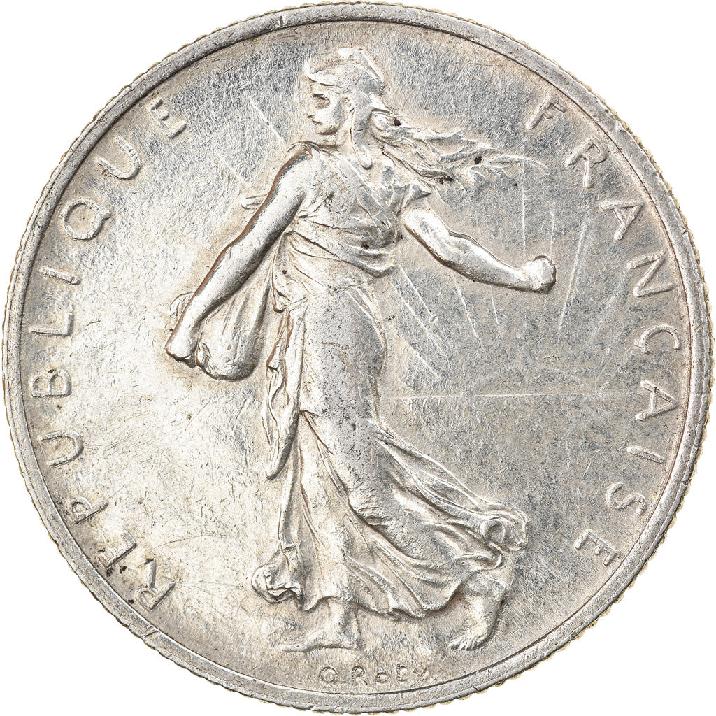 Coin, France, Semeuse, 2 Francs, 1918, Paris, EF(40-45), Silver, KM:845.1