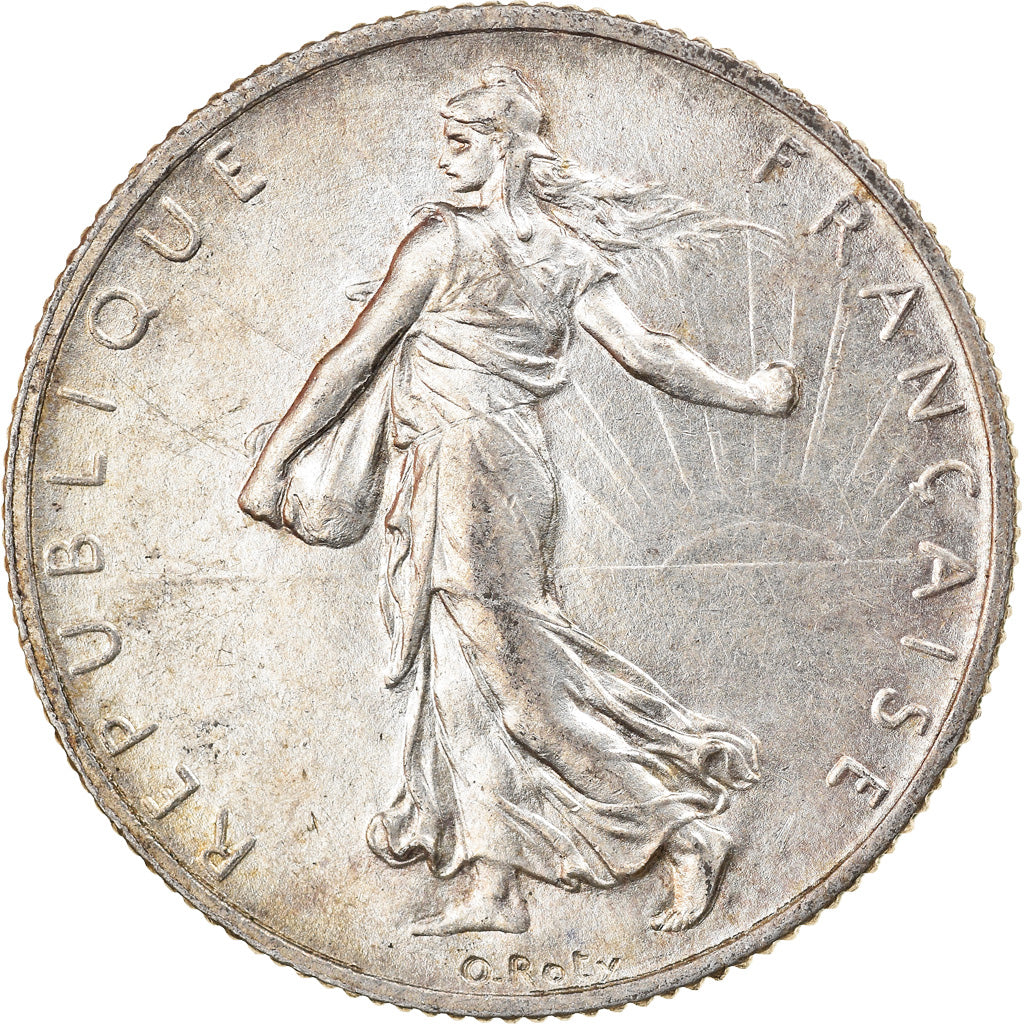 Münze, Frankreich, Semeuse, 2 Francs, 1916, Paris, VZ+, Silber, KM:845.1