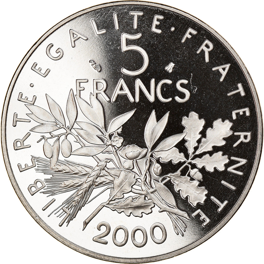 Coin, France, Semeuse, 5 Francs, 2000, Paris, Proof, MS(65-70), Nickel Clad