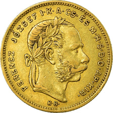 Moneta, Ungheria, Franz Joseph I, 8 Forint 20 Francs, 1878, Kremnitz, BB, Oro
