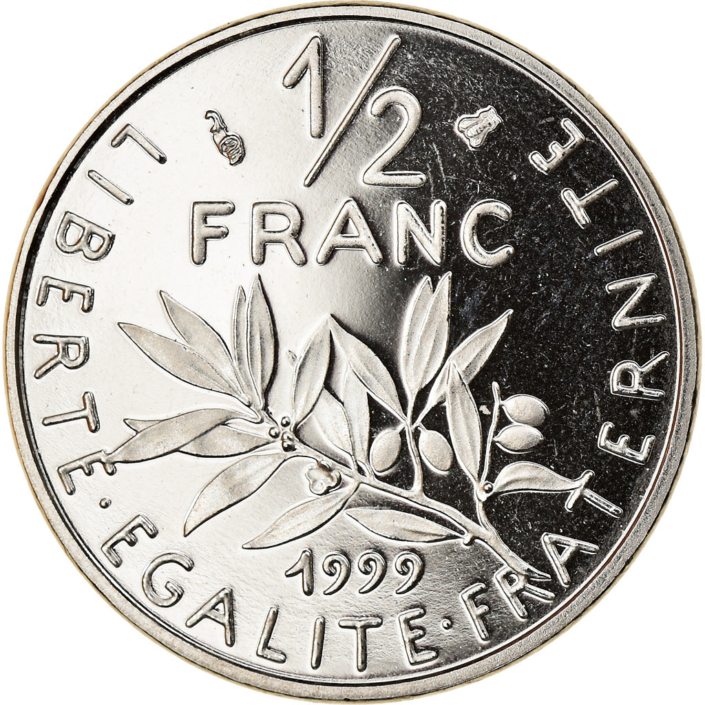 Monnaie, France, Semeuse, 1/2 Franc, 1999, Paris, Proof, FDC, Nickel
