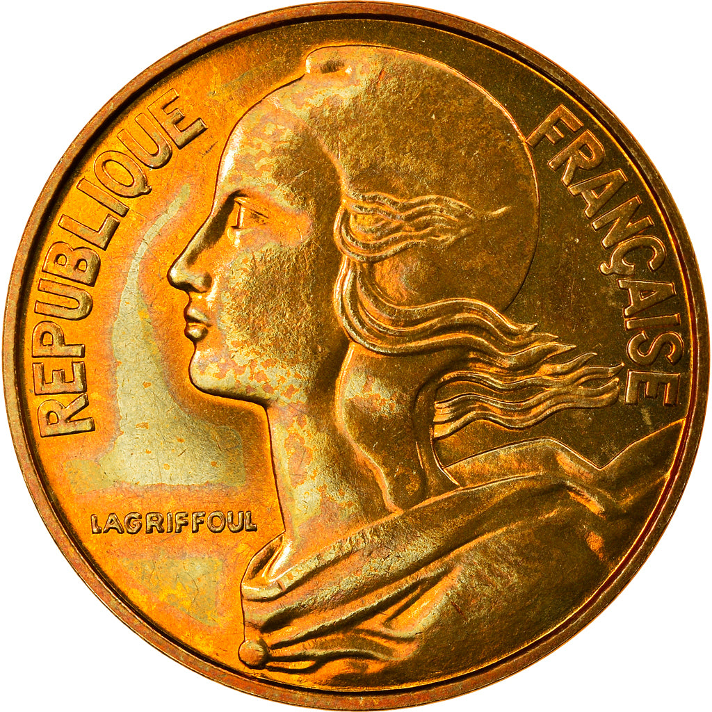 Munten, Frankrijk, 20 Centimes, 1980, FDC, FDC, Cupro-nickel Aluminium