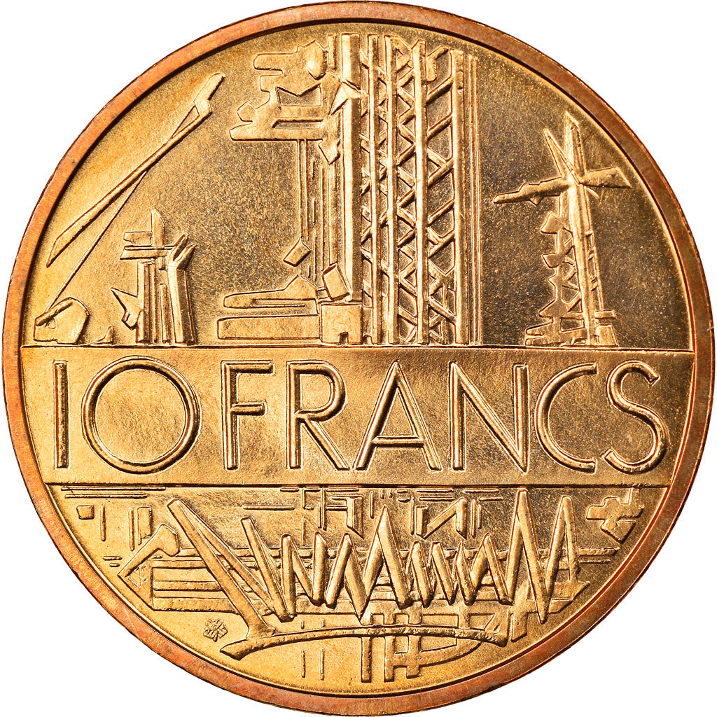 Coin, France, Mathieu, 10 Francs, 1983, Paris, FDC, tranche B, MS(65-70)