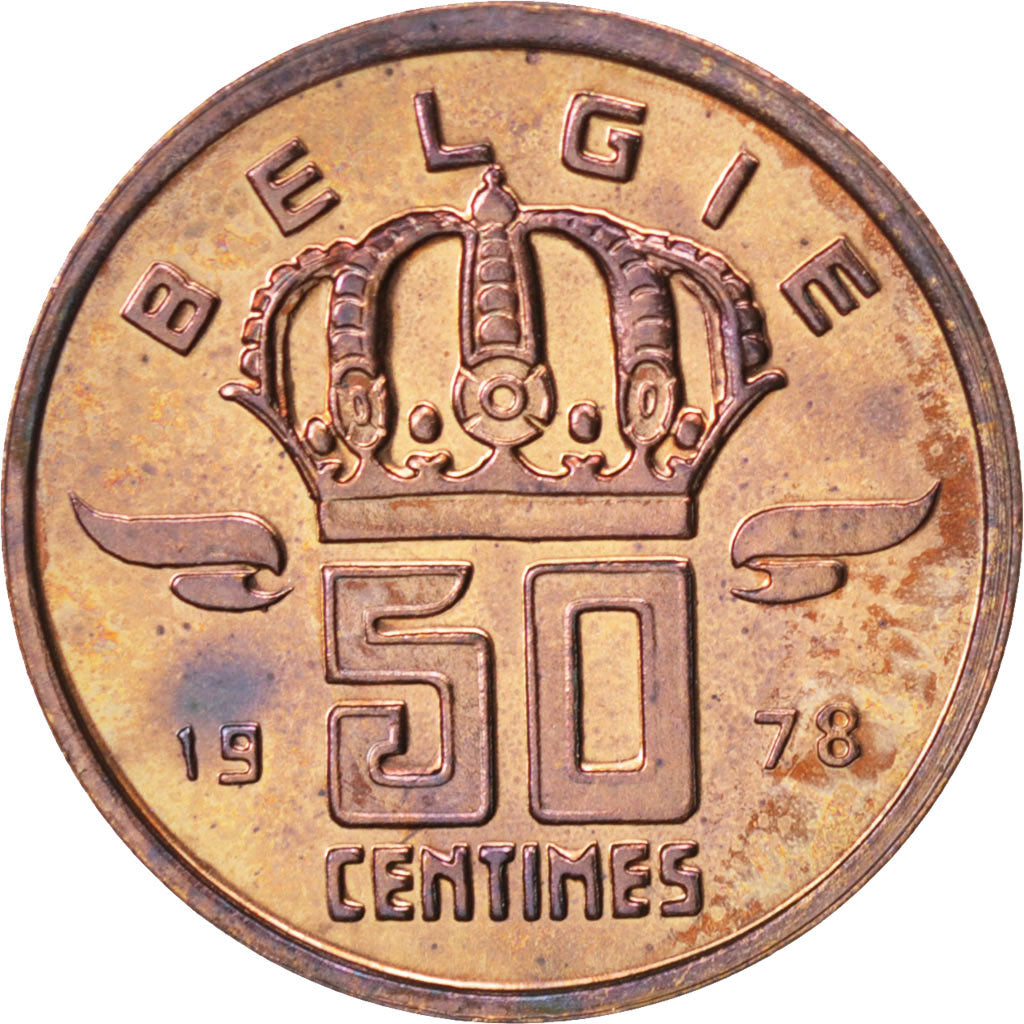 Coin, Belgium, Baudouin I, 50 Centimes, 1978, MS(65-70), Bronze, KM:149.1