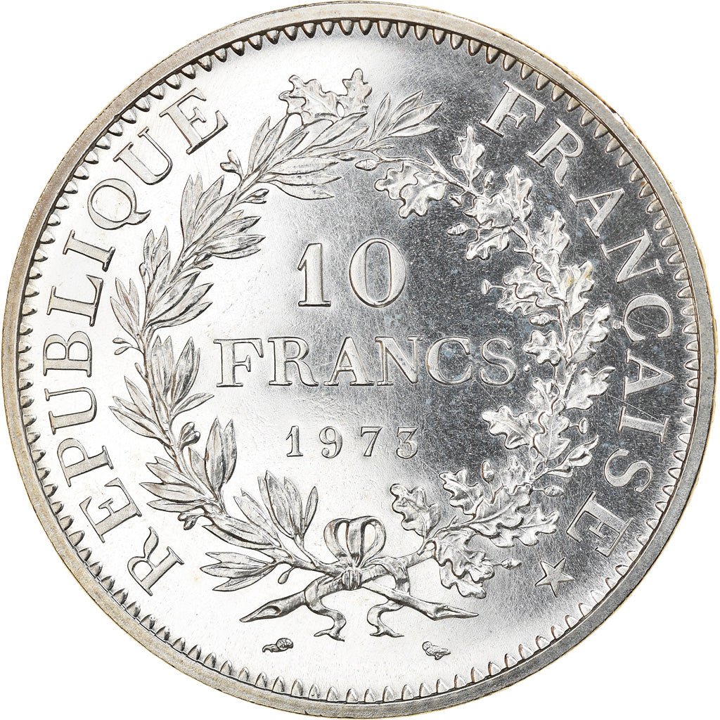Coin, France, Hercule, 10 Francs, 1973, Paris, FDC, MS(65-70), Silver, KM:932