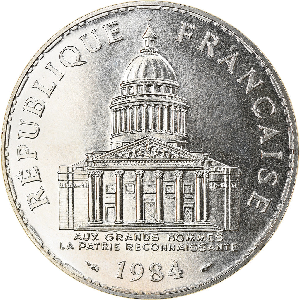 Coin, France, Panthéon, 100 Francs, 1984, Paris, FDC, MS(65-70), Silver