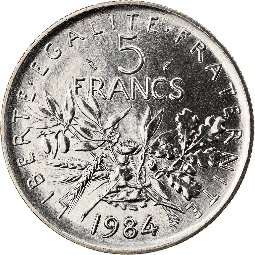 Coin, France, Semeuse, 5 Francs, 1984, Paris, MS(65-70), Nickel Clad