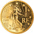 France, 50 Euro Cent, 2001, Paris, Proof, MS(65-70), Brass, Gadoury:6., KM:1287