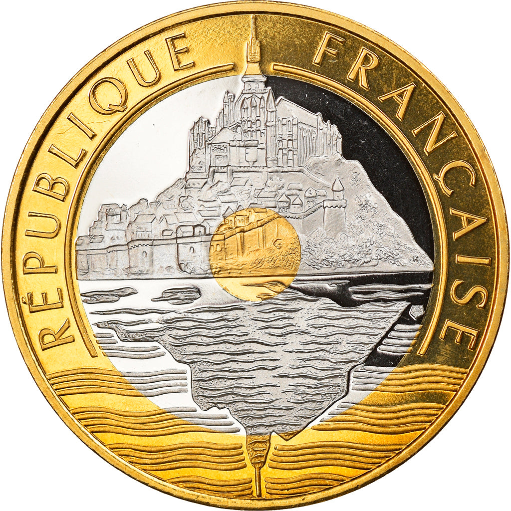Monnaie, France, Mont Saint Michel, 20 Francs, 2001, Paris, Proof, FDC