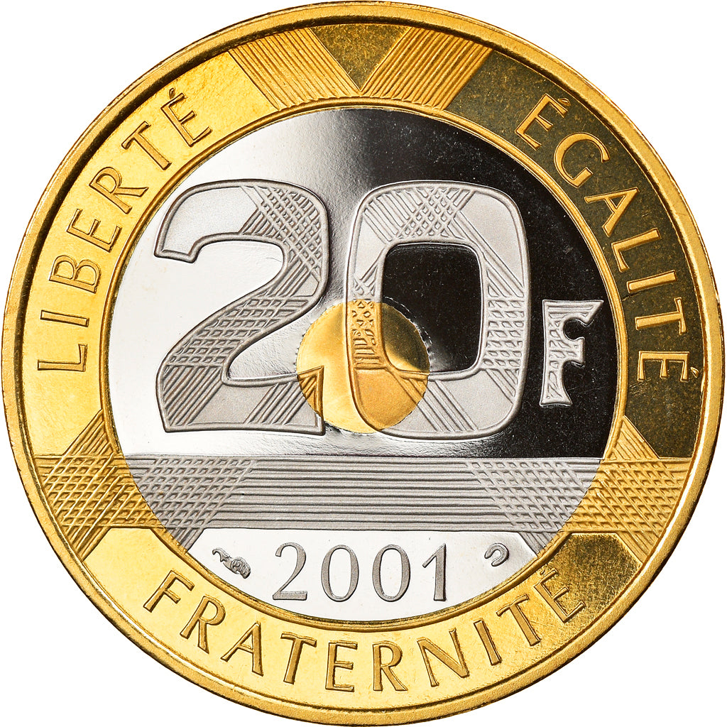 Monnaie, France, Mont Saint Michel, 20 Francs, 2001, Paris, Proof, FDC