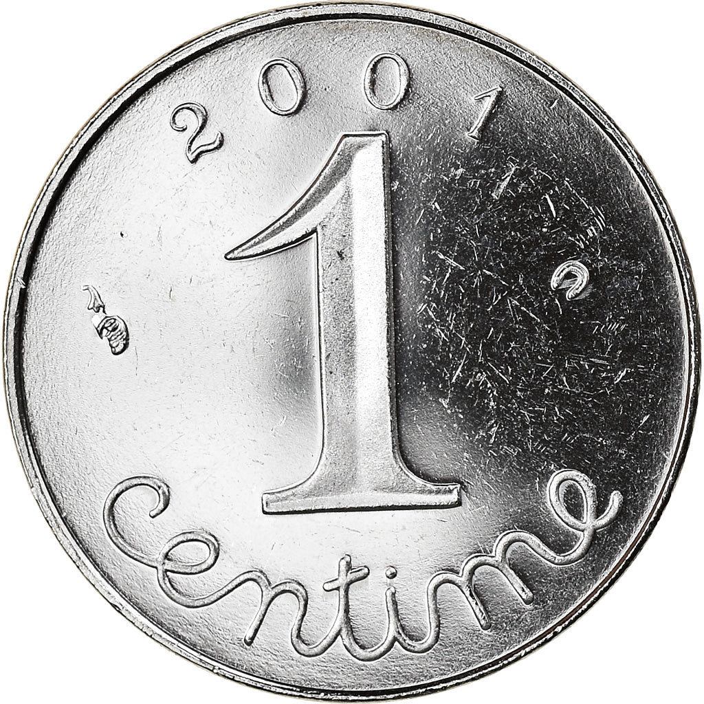 Monnaie, France, Épi, Centime, 2001, Paris, Proof, FDC, Stainless Steel, KM:928