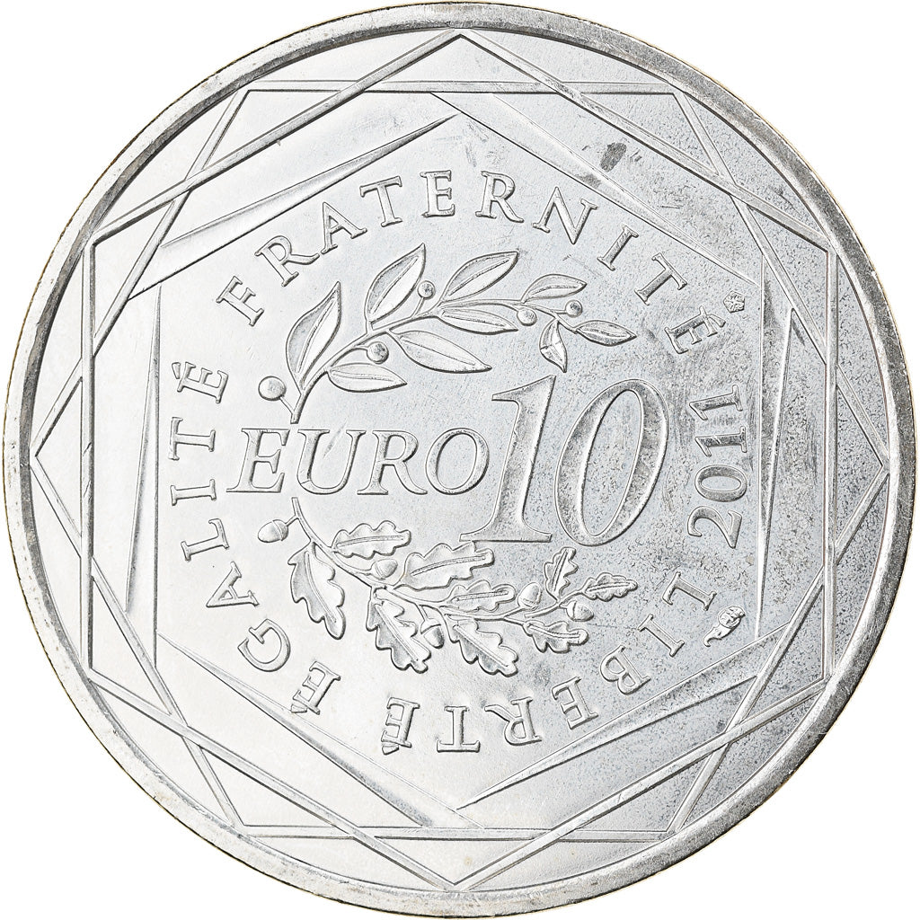 France, 10 Euro, 2011, Paris, MS(60-62), Silver, Gadoury:EU450, KM:1745