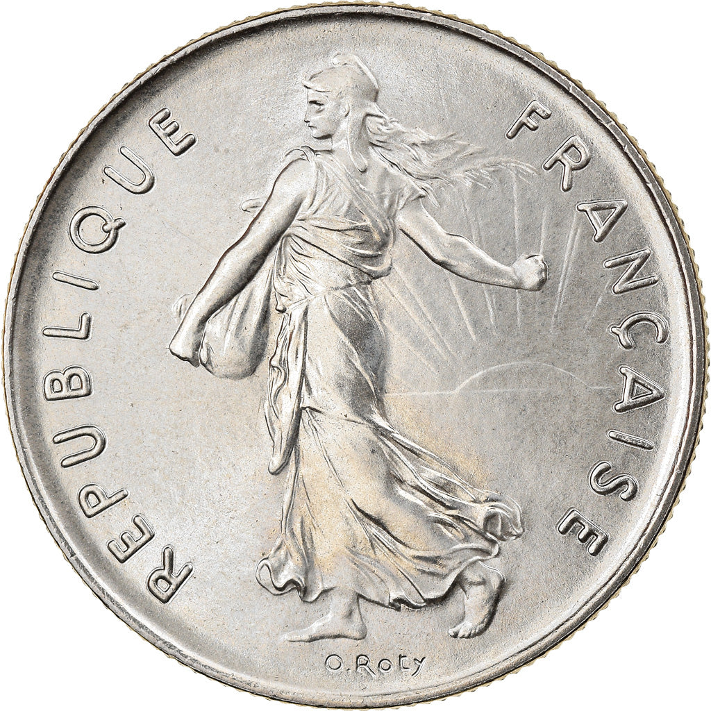 Coin, France, Semeuse, 5 Francs, 1976, Paris, MS(65-70), Nickel Clad