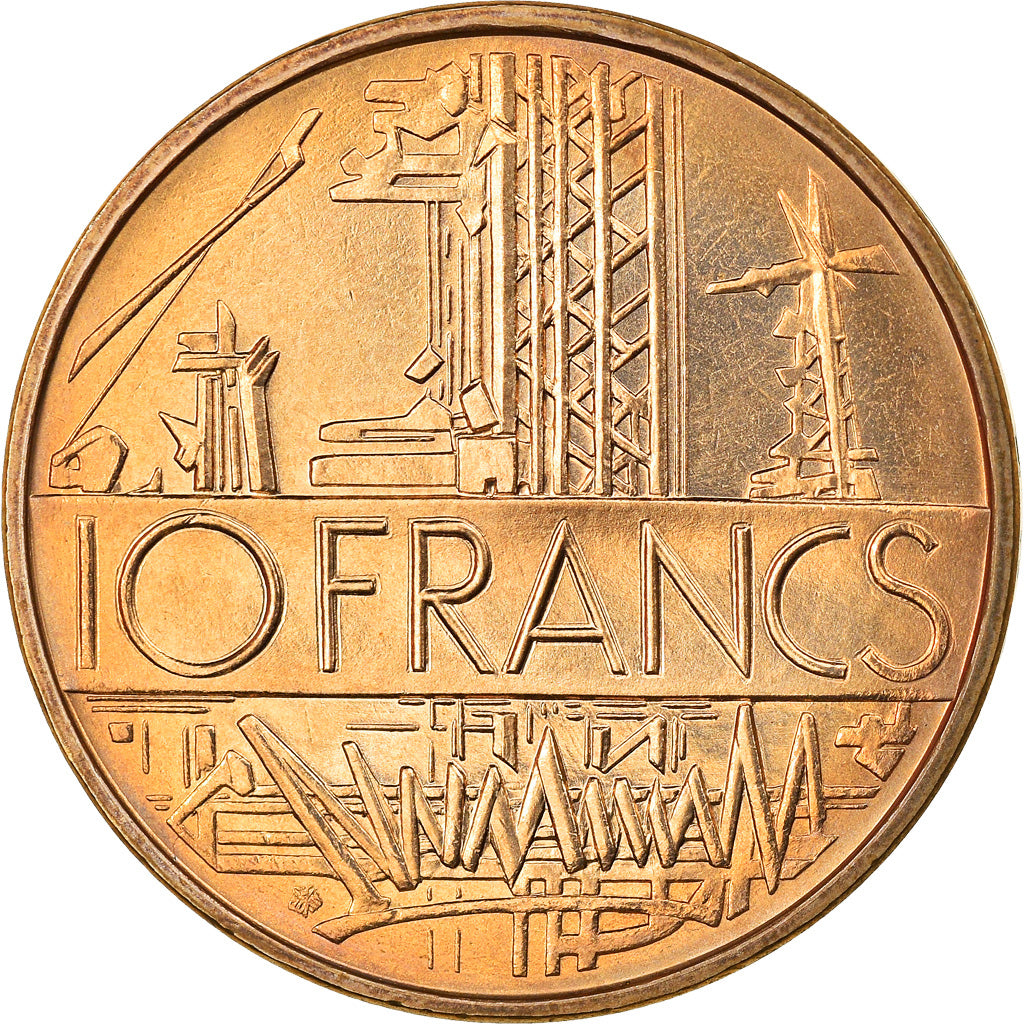 Coin, France, Mathieu, 10 Francs, 1976, Paris, FDC, tranche A, MS(65-70)
