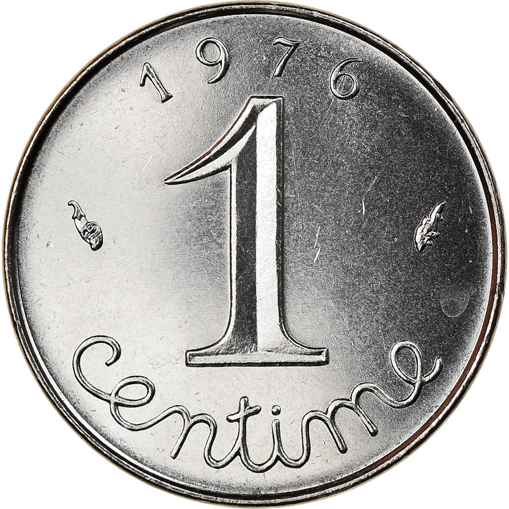 Coin, France, Épi, Centime, 1976, Paris, FDC, MS(65-70), Stainless Steel