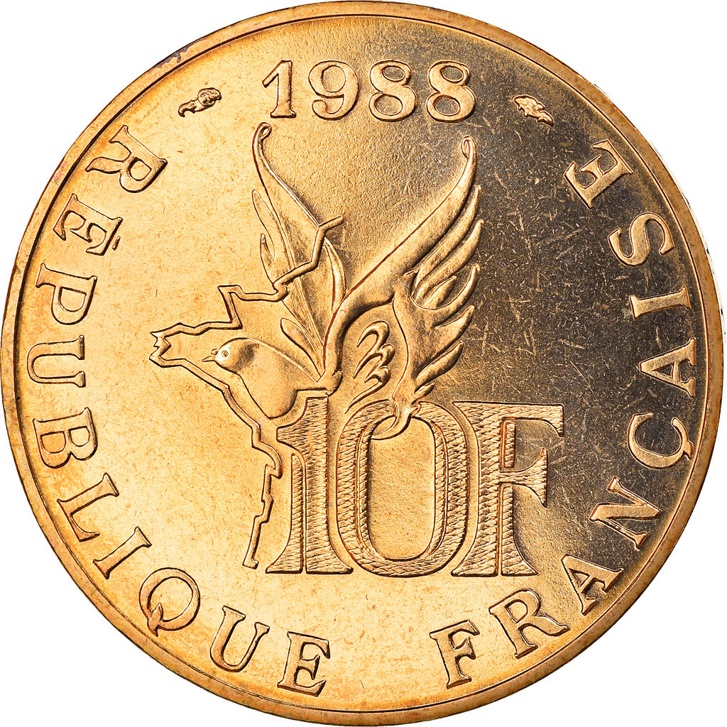 Monnaie, France, Roland Garros, 10 Francs, 1988, Paris, FDC, FDC