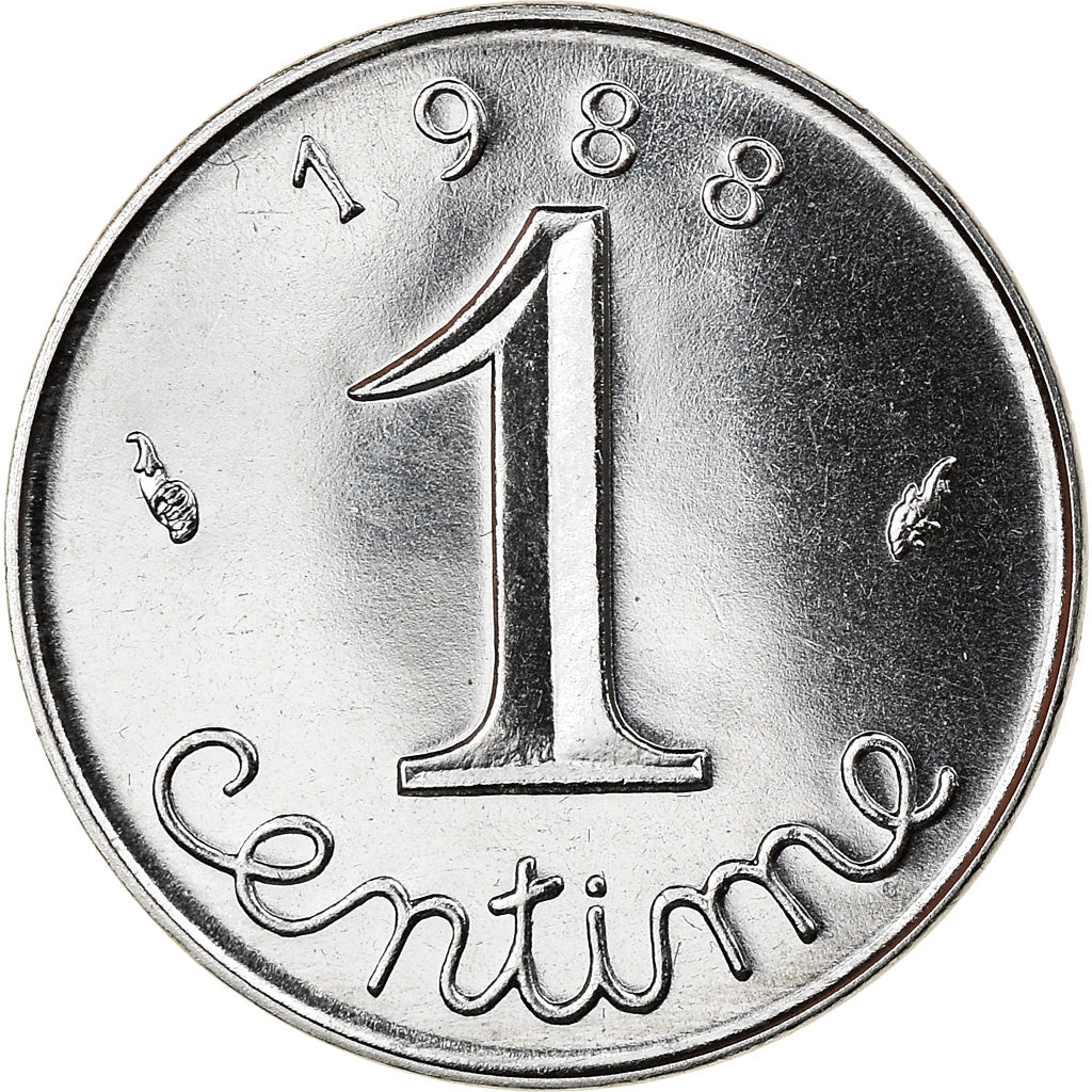 Coin, France, Épi, Centime, 1988, Paris, FDC, MS(65-70), Stainless Steel