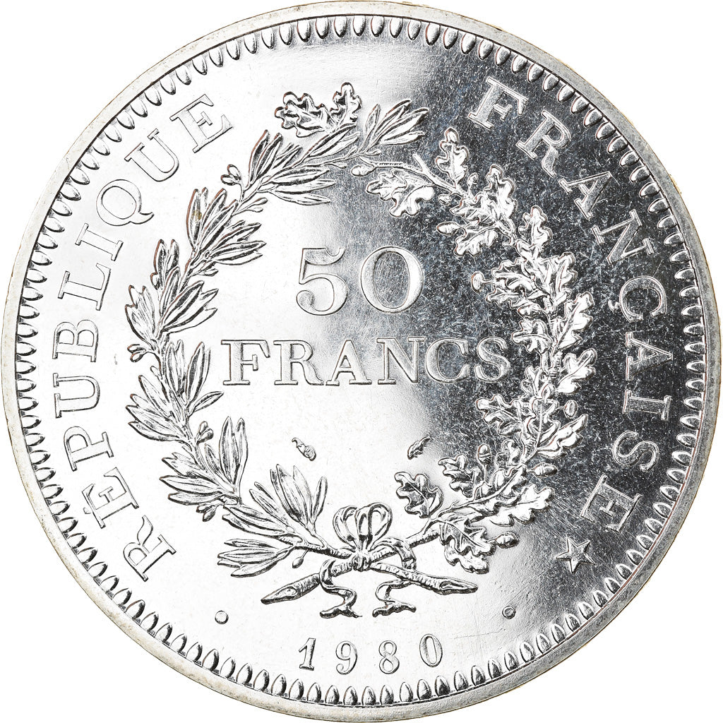 Monnaie, France, Hercule, 50 Francs, 1980, Paris, FDC, FDC, Argent, Gadoury:882