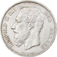 Monnaie, Belgique, Leopold II, 5 Francs, 5 Frank, 1873, SUP, Argent, KM:24