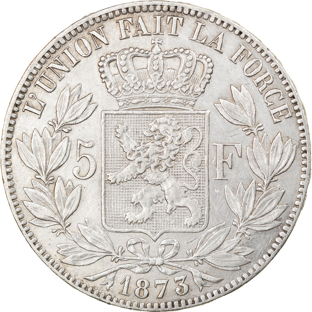 Monnaie, Belgique, Leopold II, 5 Francs, 5 Frank, 1873, SUP, Argent, KM:24