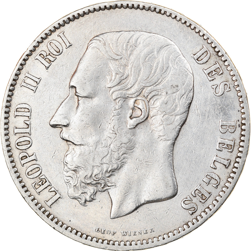 Monnaie, Belgique, Leopold II, 5 Francs, 5 Frank, 1873, TTB+, Argent, KM:24