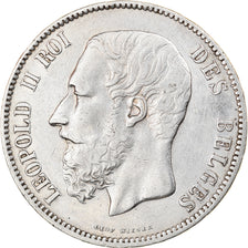 Monnaie, Belgique, Leopold II, 5 Francs, 5 Frank, 1873, TTB+, Argent, KM:24