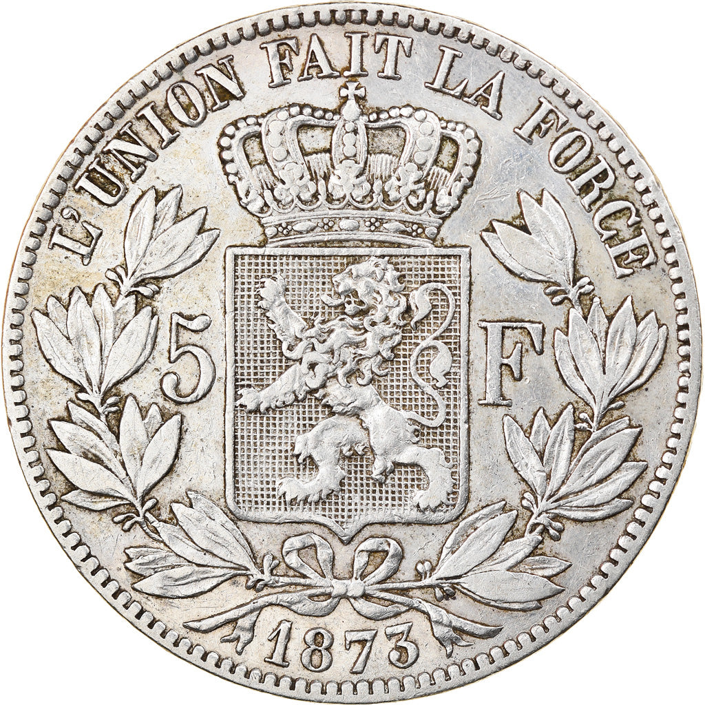 Monnaie, Belgique, Leopold II, 5 Francs, 5 Frank, 1873, TTB+, Argent, KM:24