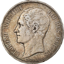 Coin, Belgium, Leopold I, 5 Francs, 5 Frank, 1865, EF(40-45), Silver, KM:17
