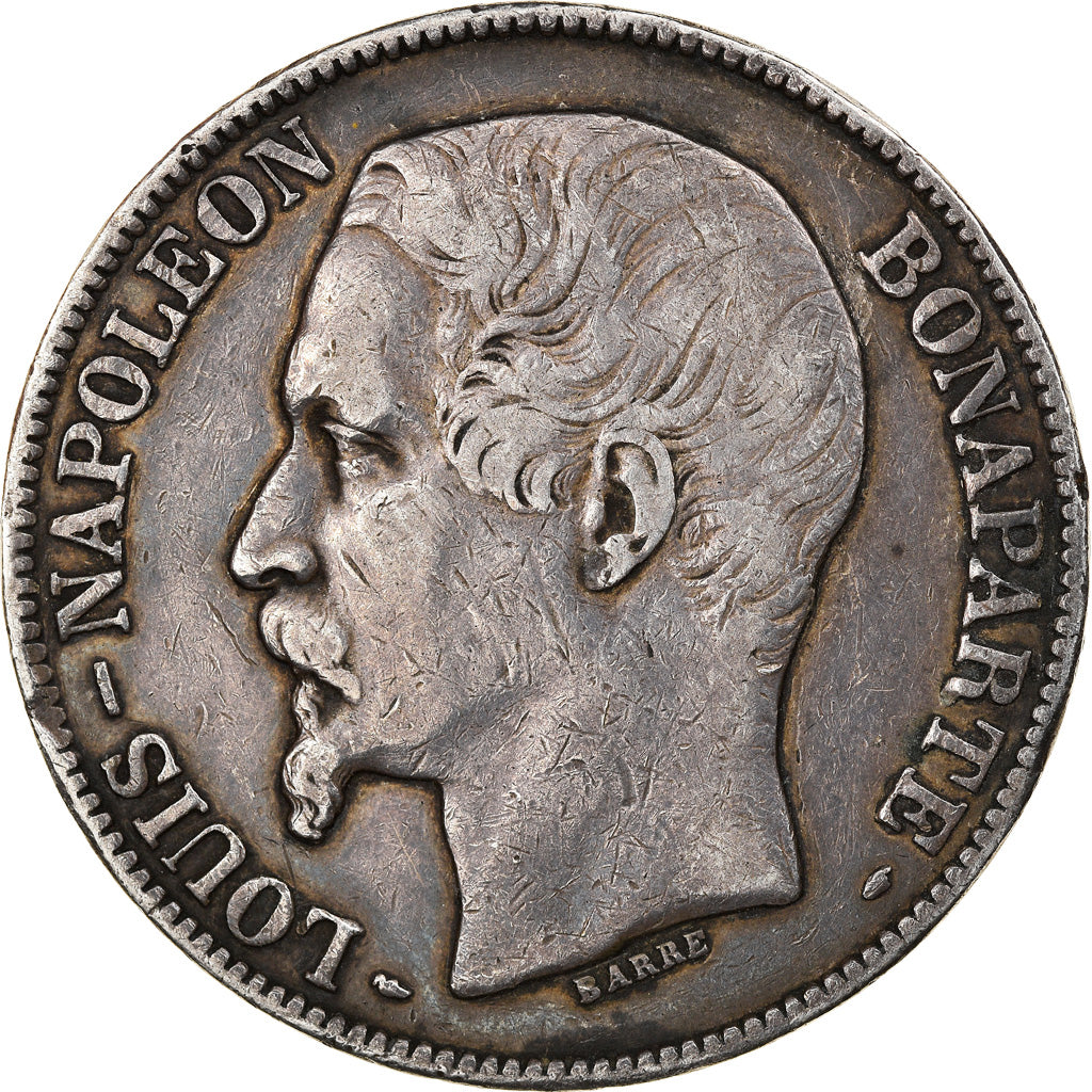 Coin, France, Napoléon III, 5 Francs, 1852, Paris, EF(40-45), Silver, KM:773.1