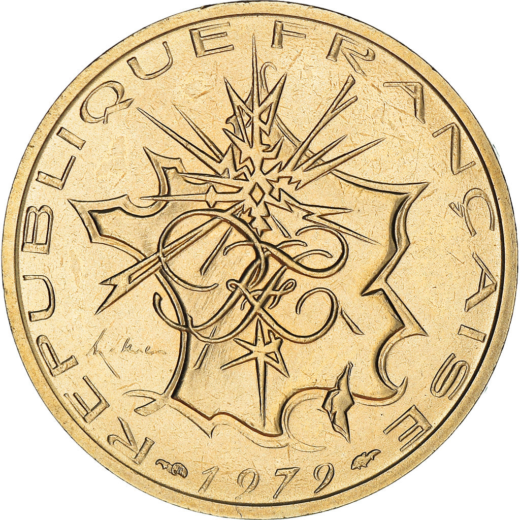 Coin, France, Mathieu, 10 Francs, 1979, FDC, tranche B, MS(65-70), Nickel-brass
