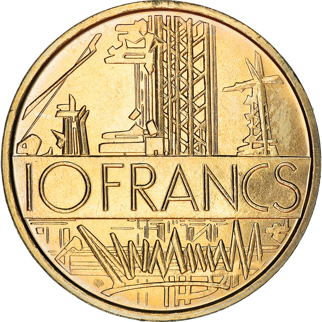 Coin, France, Mathieu, 10 Francs, 1979, FDC, tranche B, MS(65-70), Nickel-brass