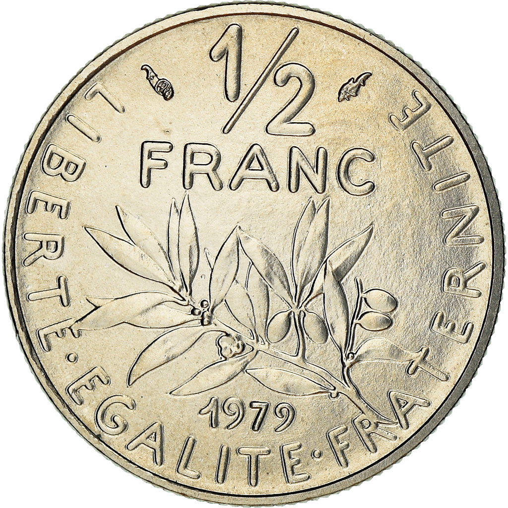 Coin, France, Semeuse, 1/2 Franc, 1979, Paris, FDC, MS(65-70), Nickel, KM:931.1