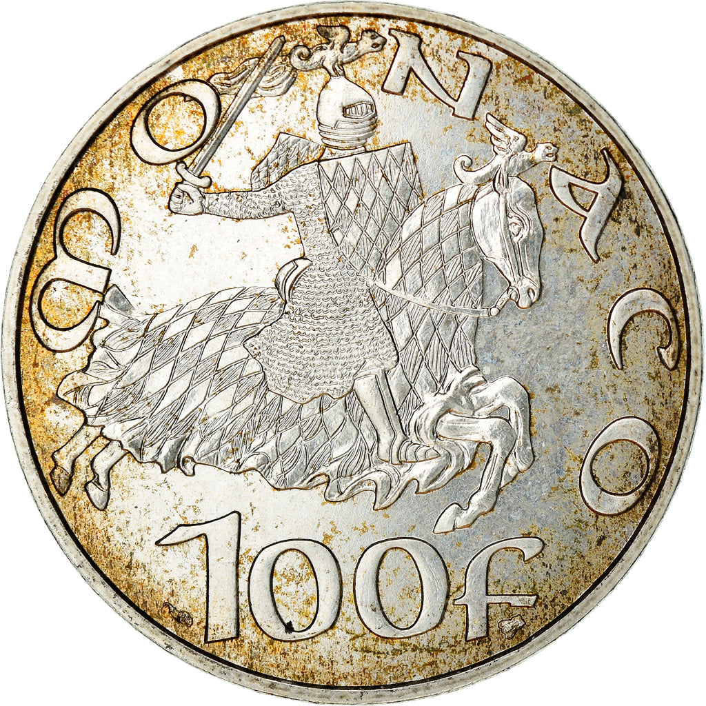Coin, Monaco, Dynastie des Grimaldi, 100 Francs, 1997, MS(63), Silver, KM:176