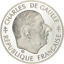Coin, France, Charles de Gaulle, Franc, 1988, Proof, MS(63), Silver, KM:978