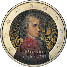 Österreich, 2 Euro, Mozart, 2016, Colourized, UNZ+, Bi-Metallic, KM:New
