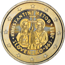 Slovaquie, 2 Euro, Konstantin Metod, 2013, Stuttgart, Colorisé, SPL