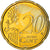 Chipre, 20 Euro Cent, 2009, MS(60-62), Latão, KM:82