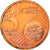 Słowacja, 5 Euro Cent, 2009, Kremnica, MS(63), Miedź platerowana stalą, KM:97