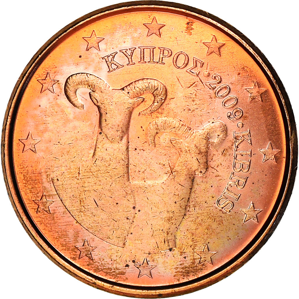 Cyprus, Euro Cent, 2009, PR+, Copper Plated Steel, KM:78