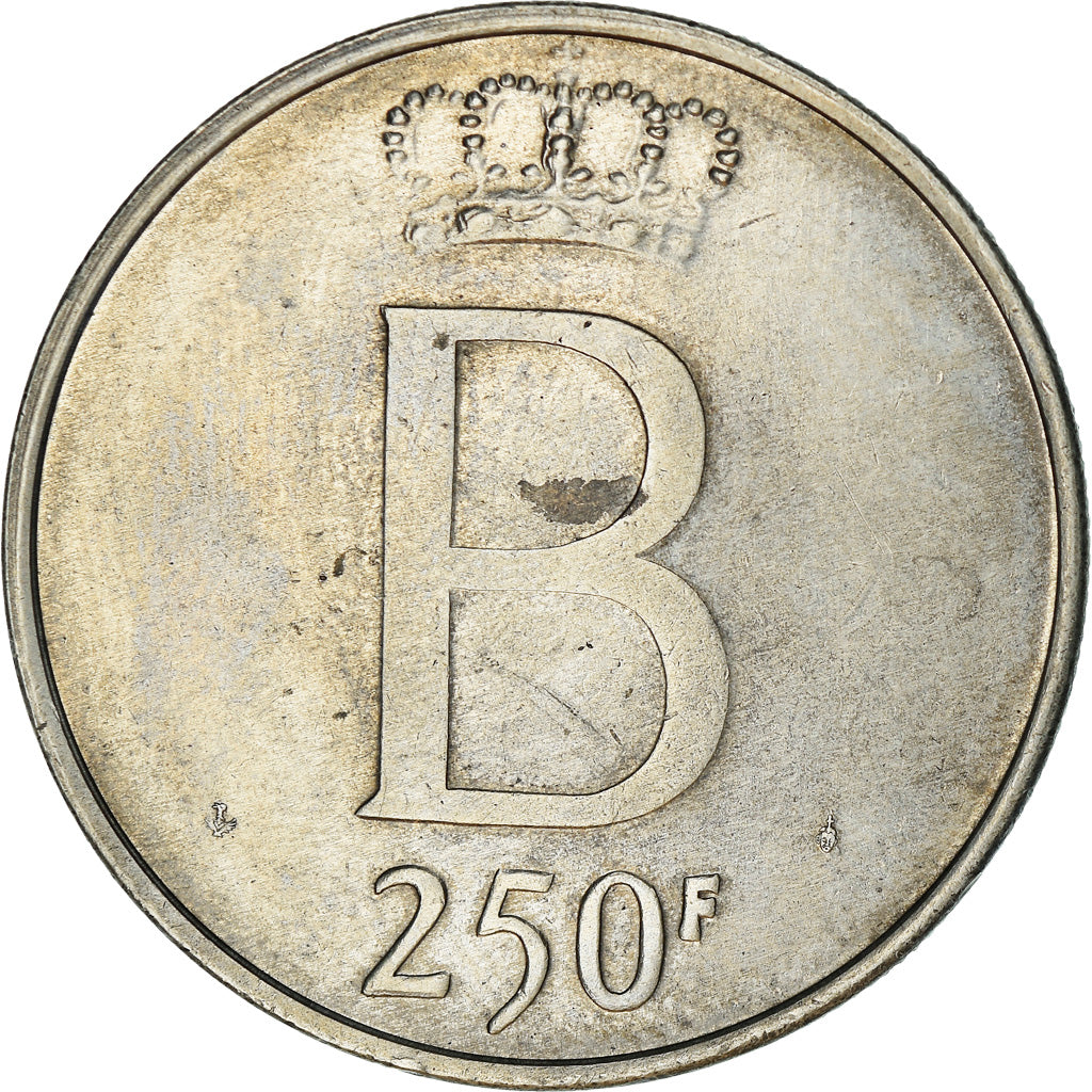 Monnaie, Belgique, 250 Francs, 250 Frank, 1976, TTB+, Argent, KM:157.1