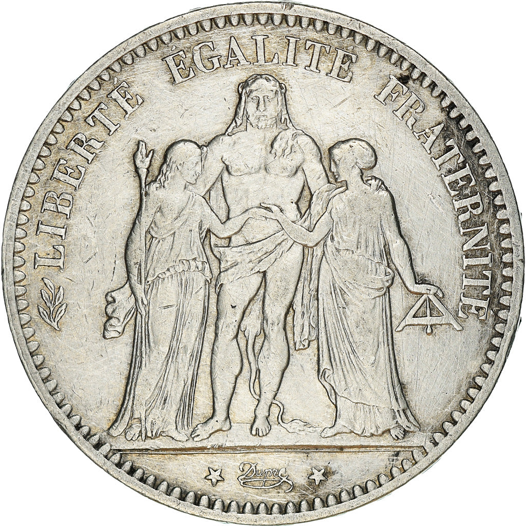 Coin, France, Hercule, 5 Francs, 1875, Paris, VF(30-35), Silver, KM:820.1