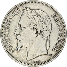 Coin, France, Napoléon III, 5 Francs, 1870, Strasbourg, EF(40-45), Silver