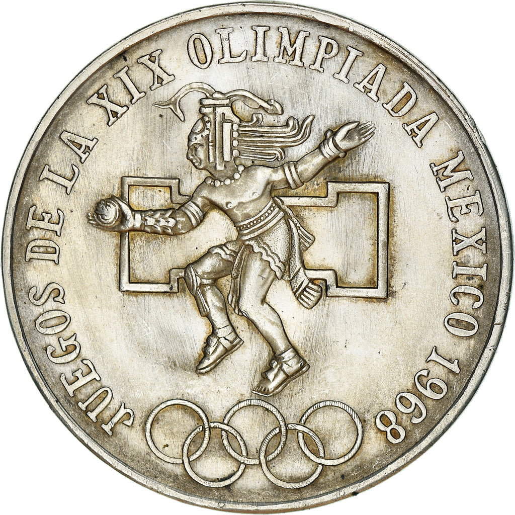 Coin, Mexico, 25 Pesos, 1968, Mexico City, AU(55-58), Silver, KM:479.1
