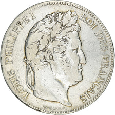 Monnaie, France, Louis-Philippe, 5 Francs, 1833, Lille, TTB, Argent