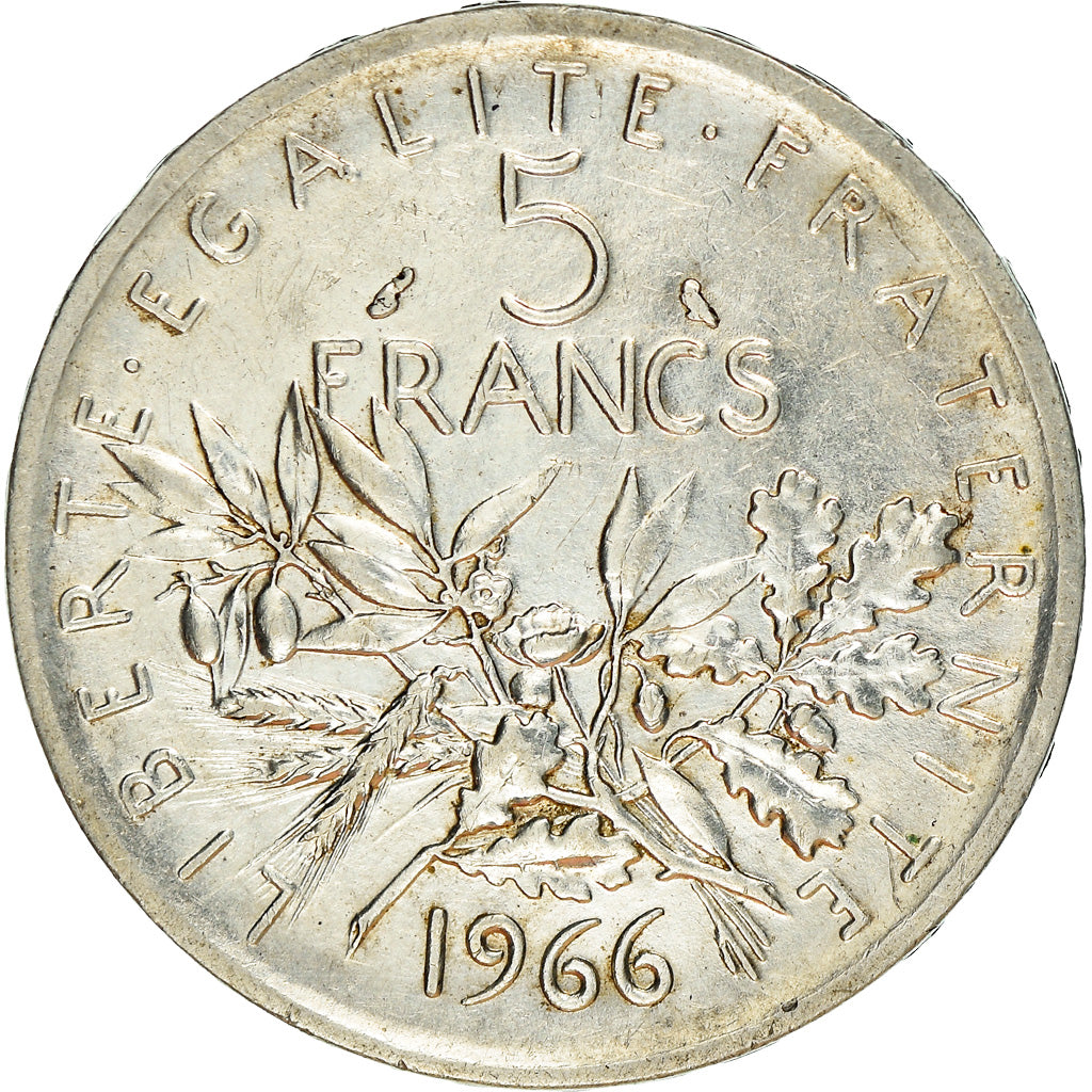 Coin, France, Semeuse, 5 Francs, 1966, Paris, EF(40-45), Silver, KM:926