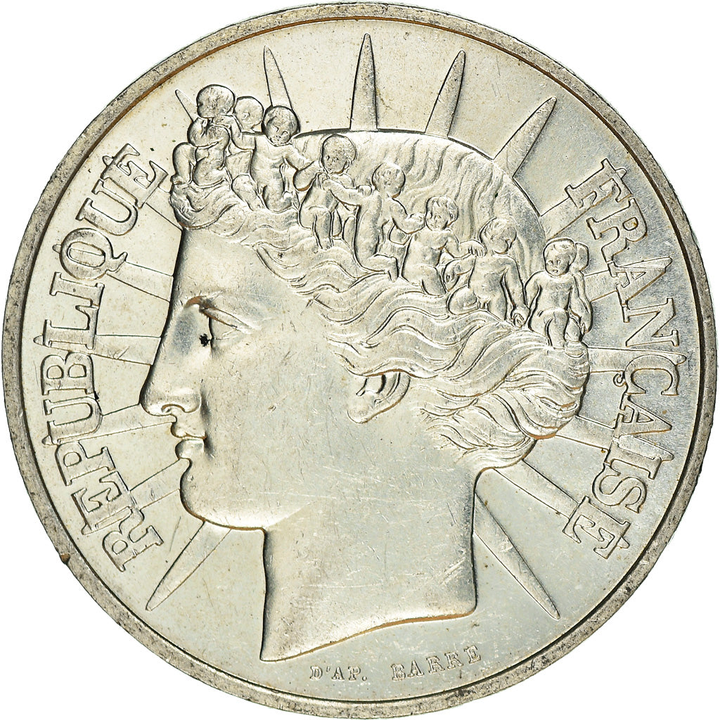 Coin, France, Fraternité, 100 Francs, 1988, EF(40-45), Silver, KM:966