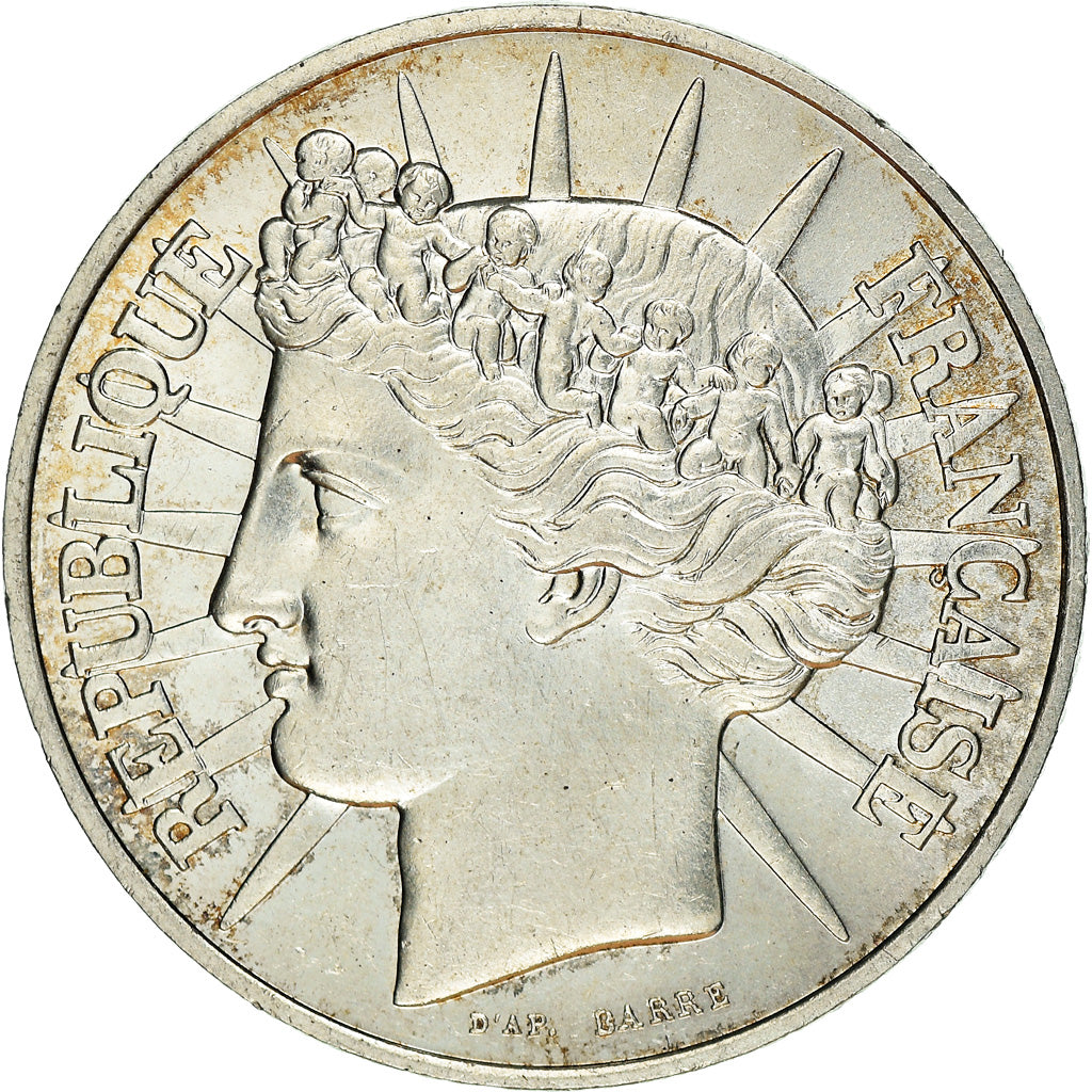 Coin, France, Fraternité, 100 Francs, 1988, EF(40-45), Silver, KM:966